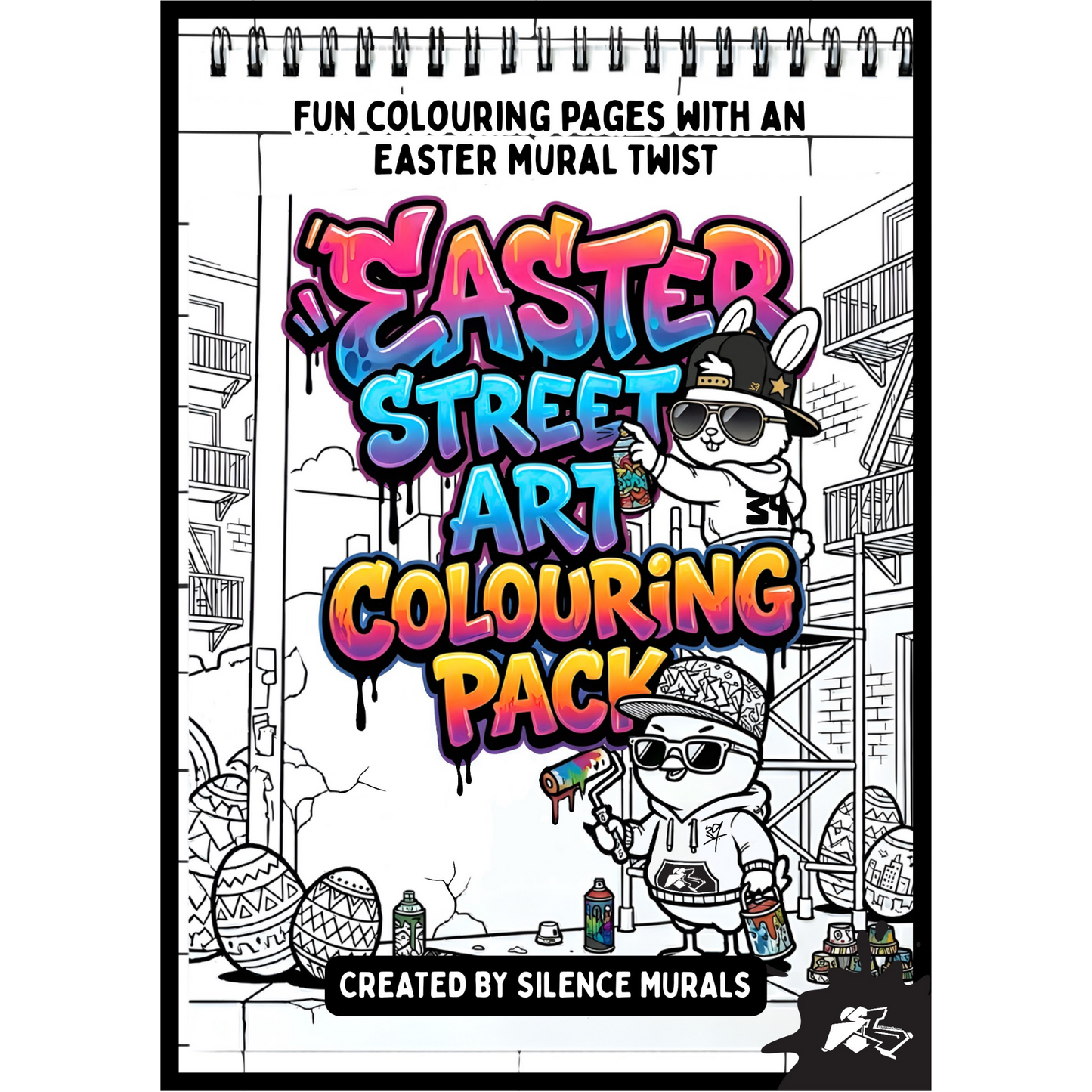 Easter Street Art Colouring Pack