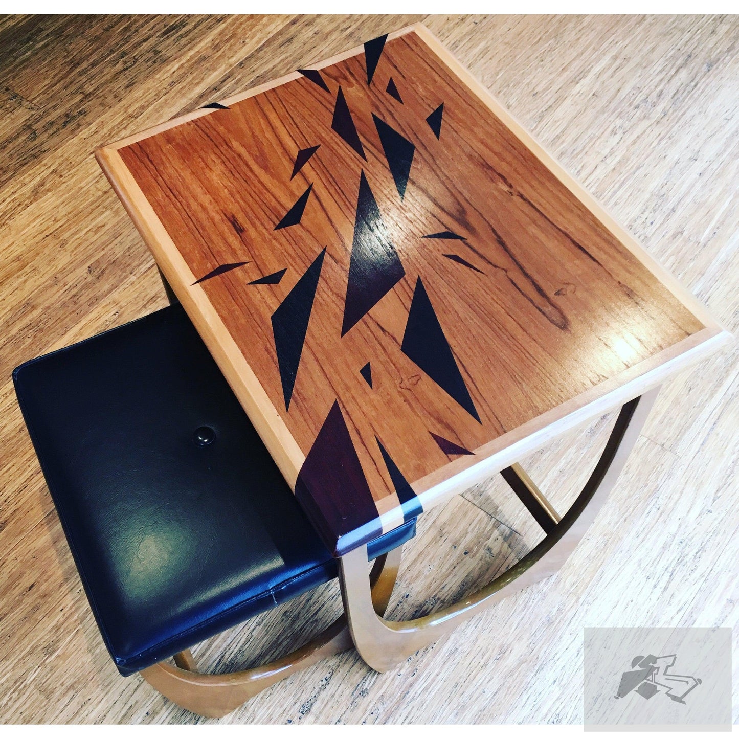 Retro Kalmar single desk with stool-Silence Melbourne