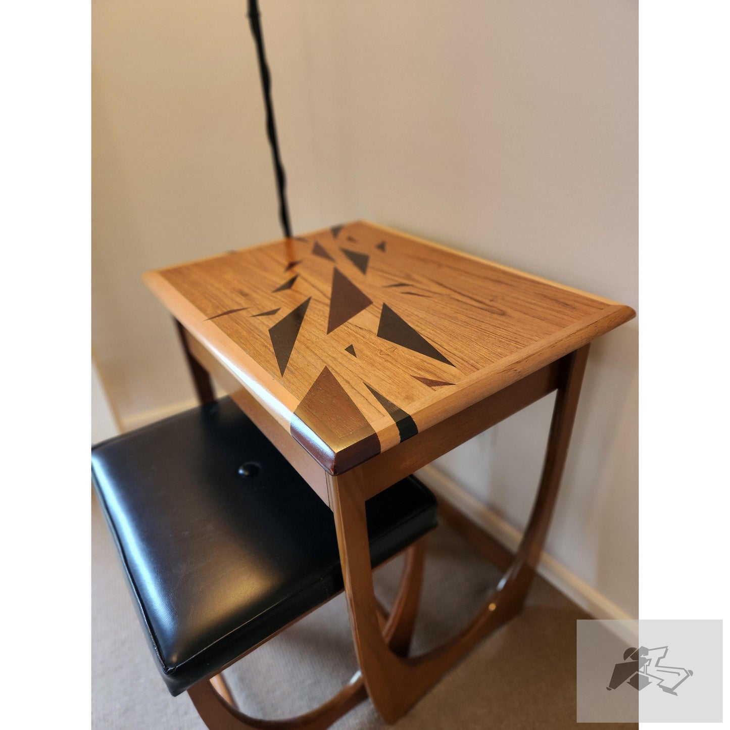 Retro Kalmar single desk with stool-Silence Melbourne